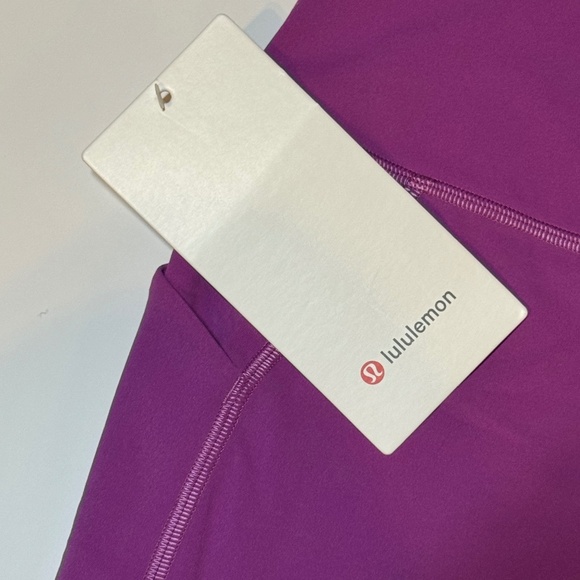 Lululemon Align High Rise Shorts 6" with Pockets NEW WITH TAGS (L, Vivid Plum) - Picture 7 of 7